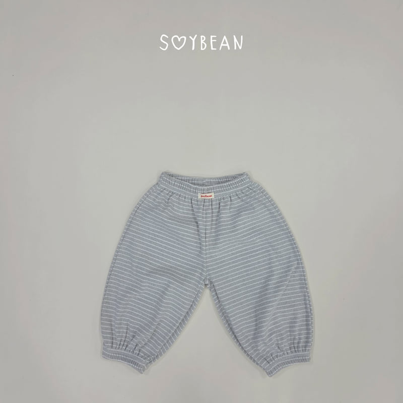 Soybean - Korean Children Fashion - #kidsshorts - Striped Balloon Jogger Pants - 8