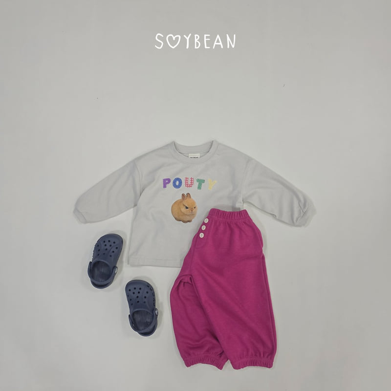 Soybean - Korean Children Fashion - #kidsshorts - Angry Bunny Tee - 7
