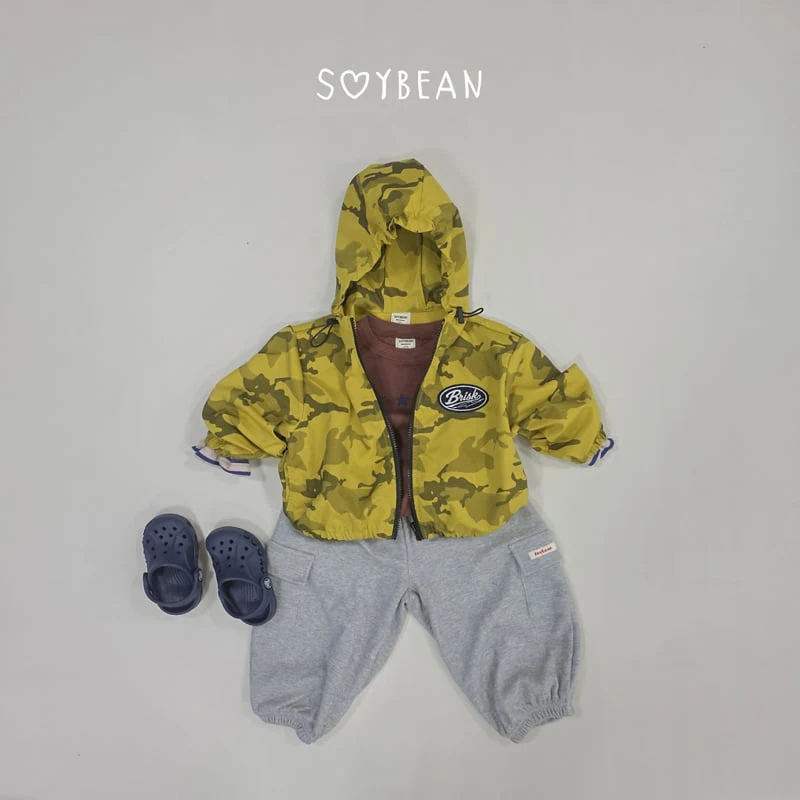 Soybean - Korean Children Fashion - #kidsshorts - Camo Hooded Windbreaker - 6