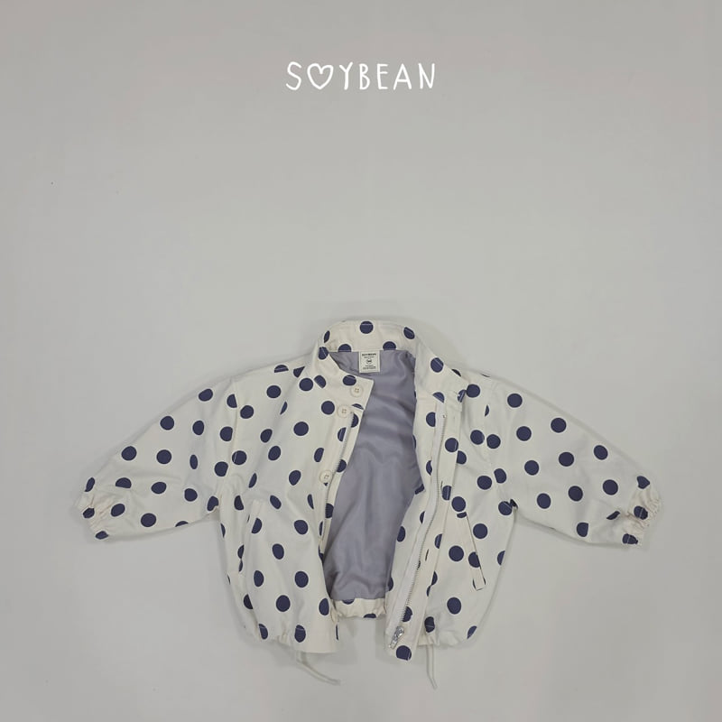 Soybean - Korean Children Fashion - #kidsshorts - Loose Fit Dot Safari Jacket - 12