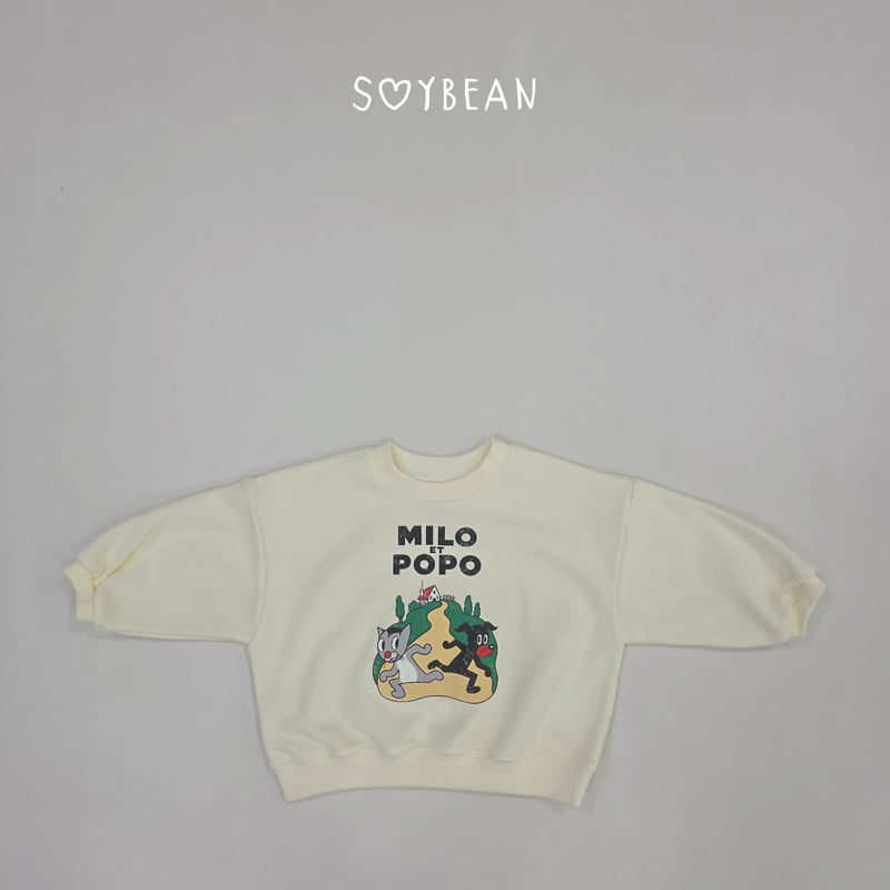 Soybean - Korean Children Fashion - #kidsshorts - Milo Popo Sweatshirt - 10