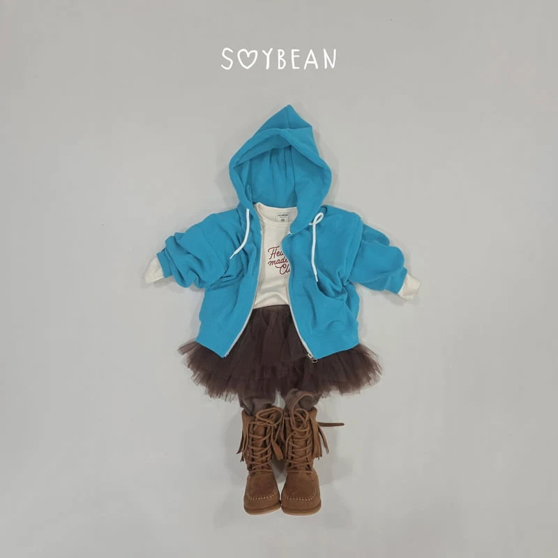 Soybean - Korean Children Fashion - #kidsshorts - Soft Hooded Zip-Up - 7