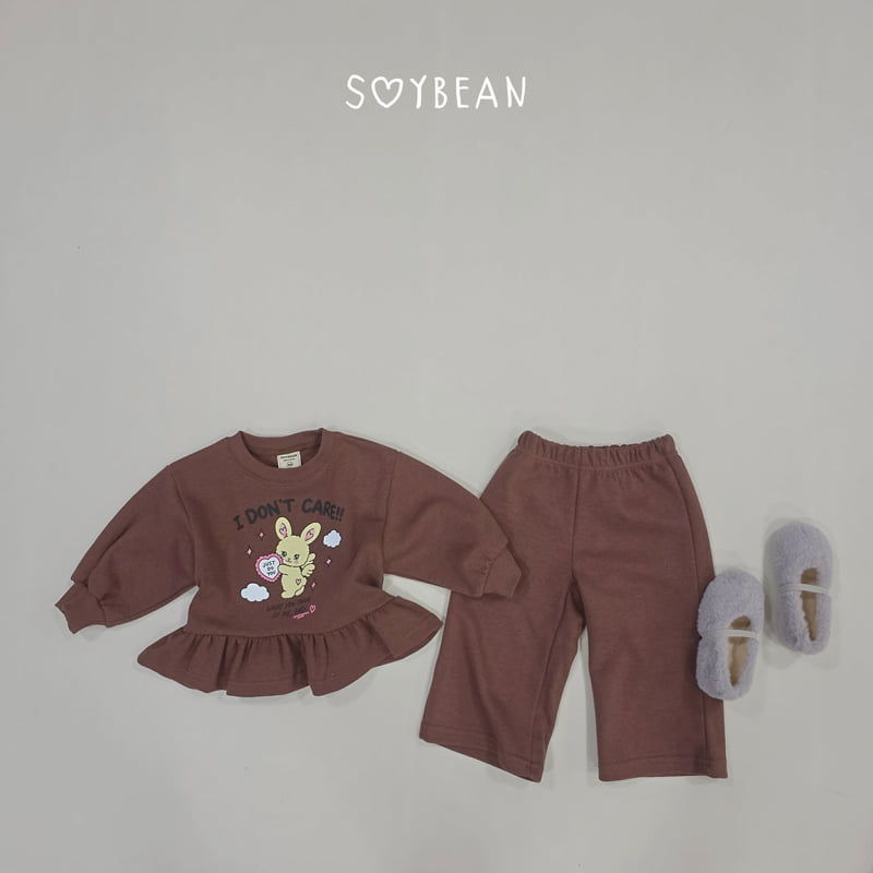 Soybean - Korean Children Fashion - #kidsshorts - Bunny Frill Wide Top and Bottom Set - 5