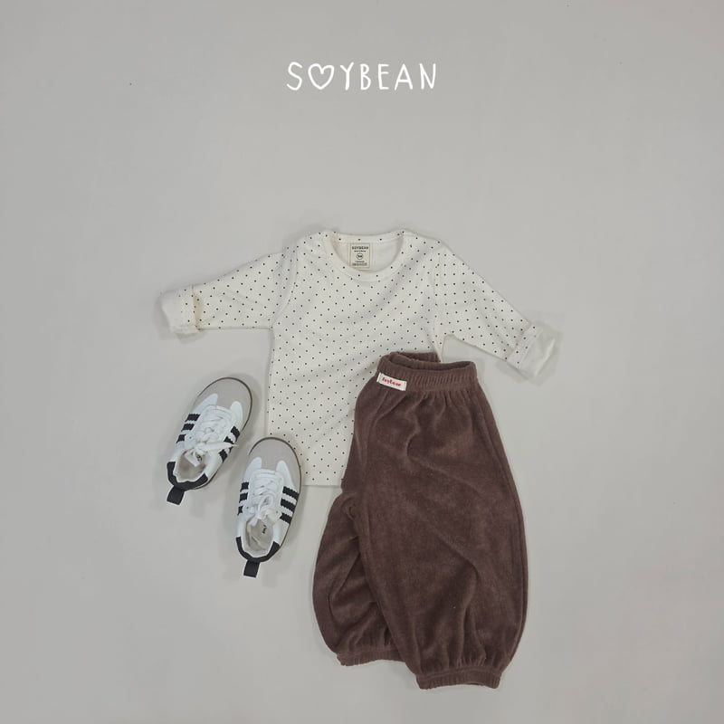 Soybean - Korean Children Fashion - #kidsshorts - Dot Cokcok Top and Bottom Set - 10