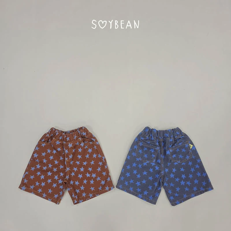 Soybean - Korean Children Fashion - #kidsshorts - Star Bermuda Pants
