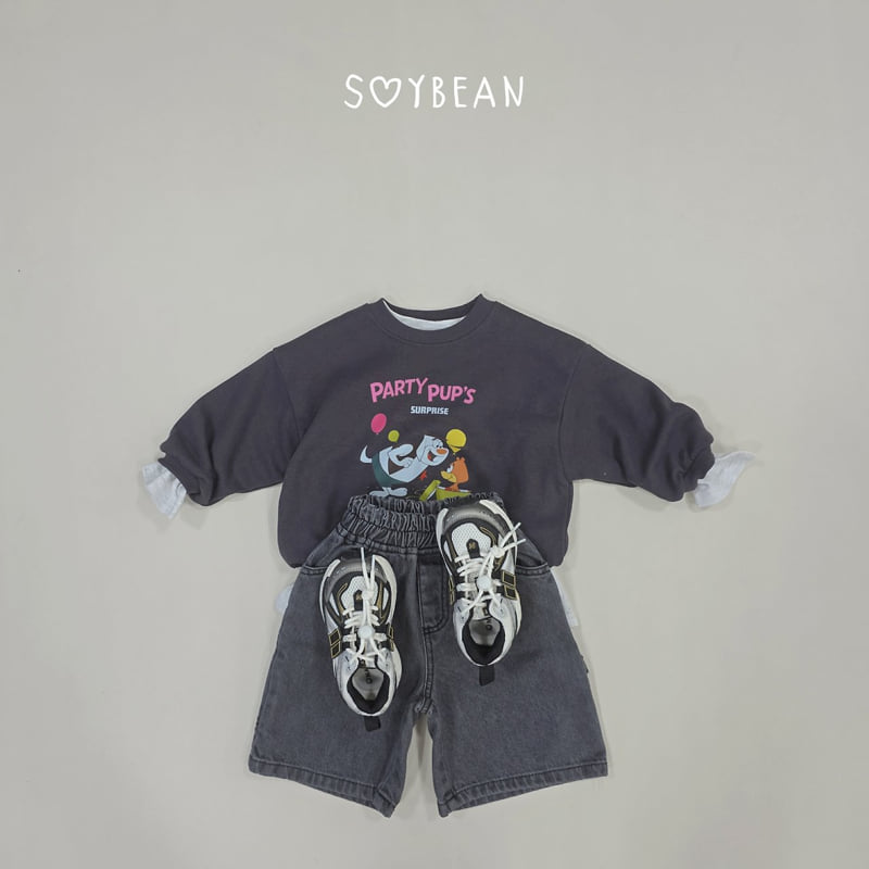 Soybean - Korean Children Fashion - #kidsshorts - Denim Bermuda Pants - 5