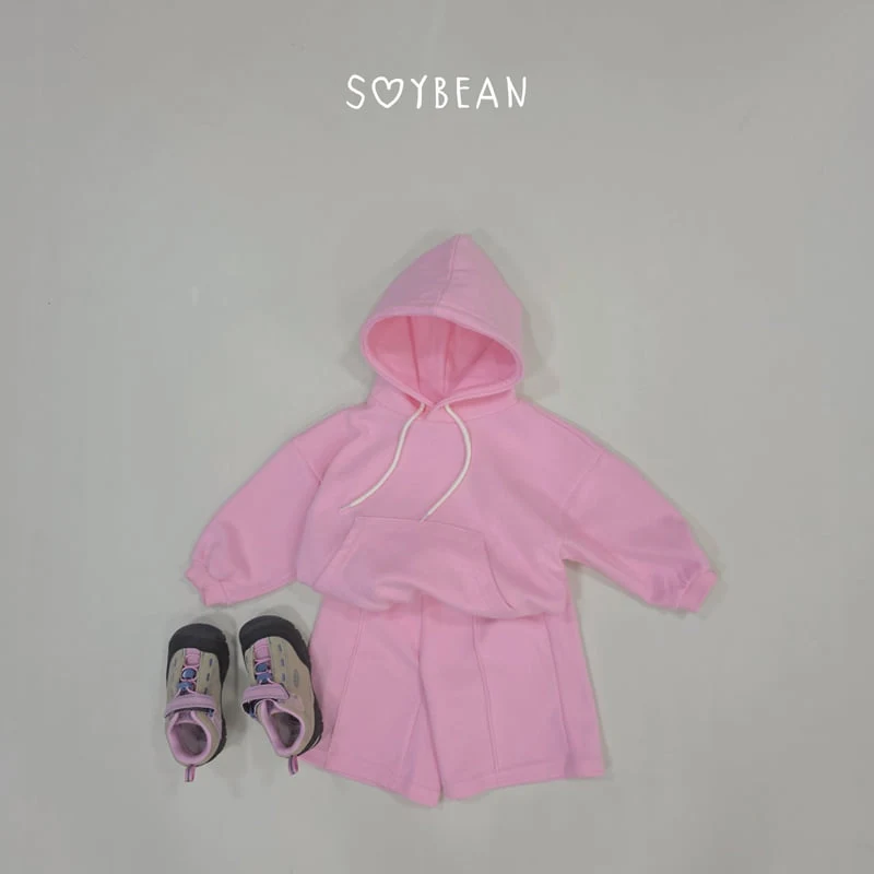 Soybean - Korean Children Fashion - #fashionkids - Hooded Bermuda Top and Bottom Set - 4