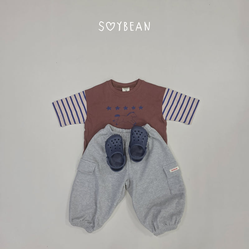 Soybean - Korean Children Fashion - #kidsshorts - Wide Cargo Jogger Pants - 6