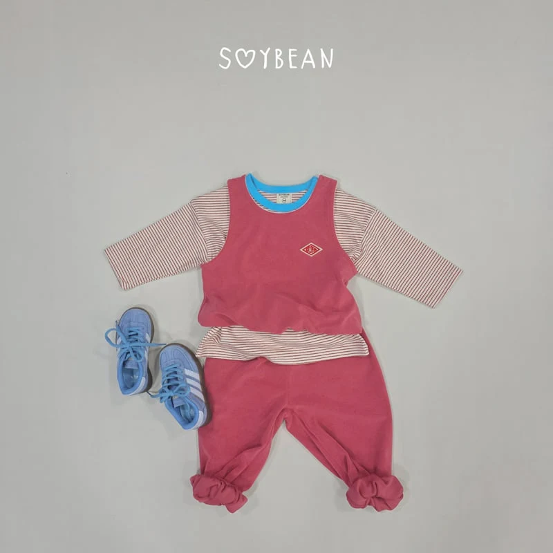 Soybean - Korean Children Fashion - #fashionkids - Color Striped Tee - 4