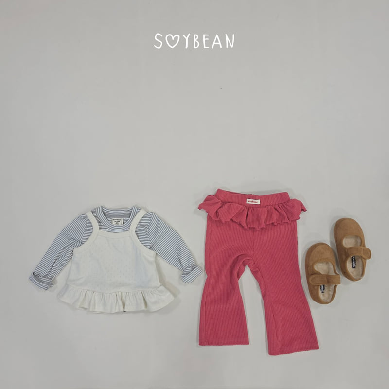 Soybean - Korean Children Fashion - #kidsshorts - Frill Layered Sleeveless - 3