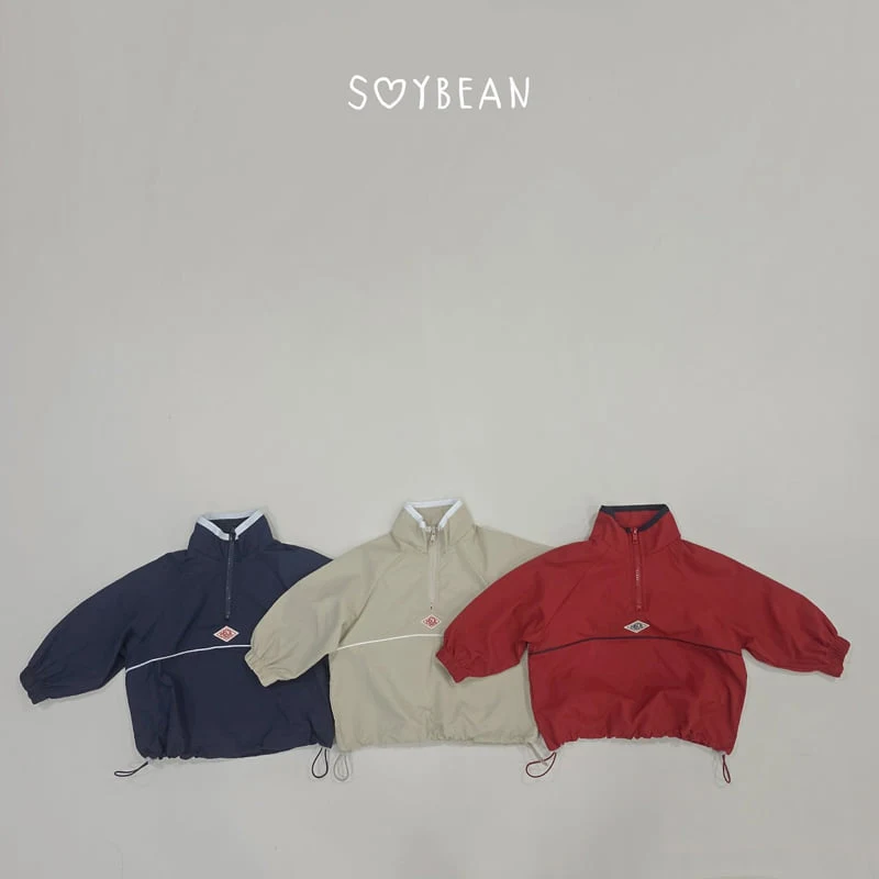 Soybean - Korean Children Fashion - #kidsshorts - Wind Half-Zip