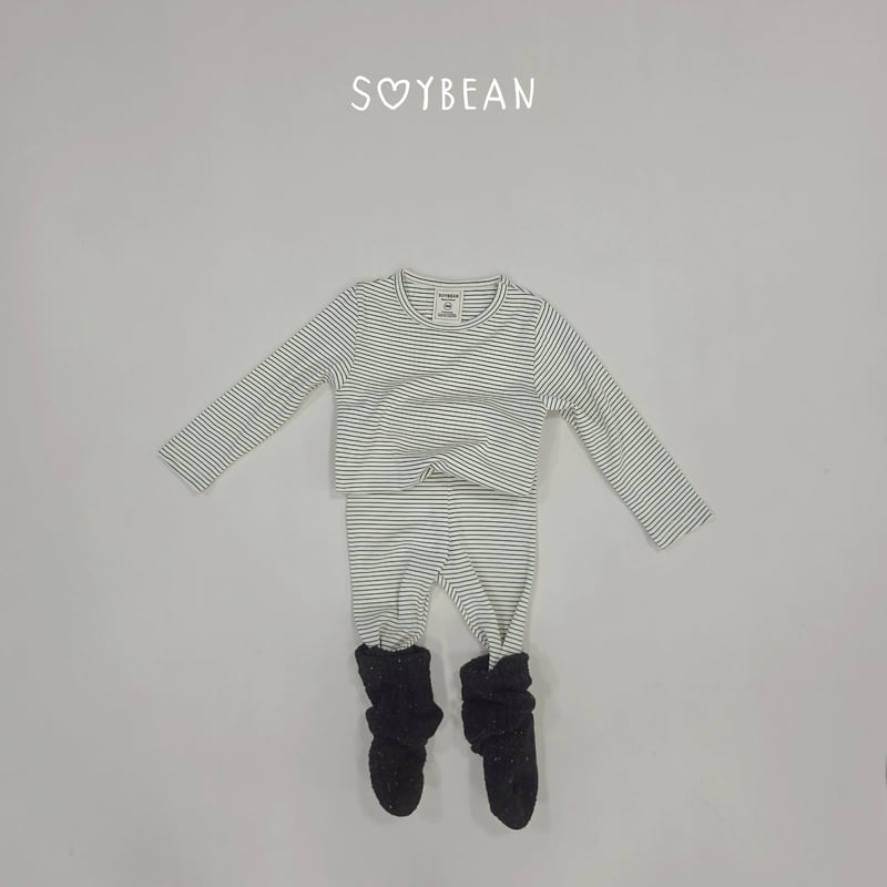 Soybean - Korean Children Fashion - #kidsstore - Striped Loungewear - 10