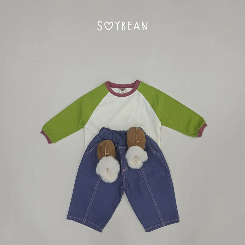 Soybean - Korean Children Fashion - #kidsstore - Collar Barrel Pants - 6