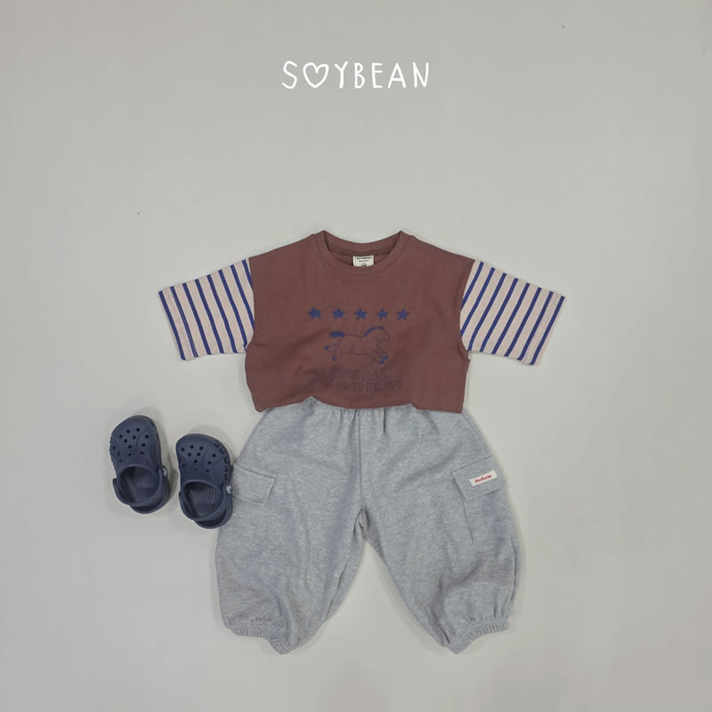 Soybean - Korean Children Fashion - #kidsshorts - Ponies Tee - 4