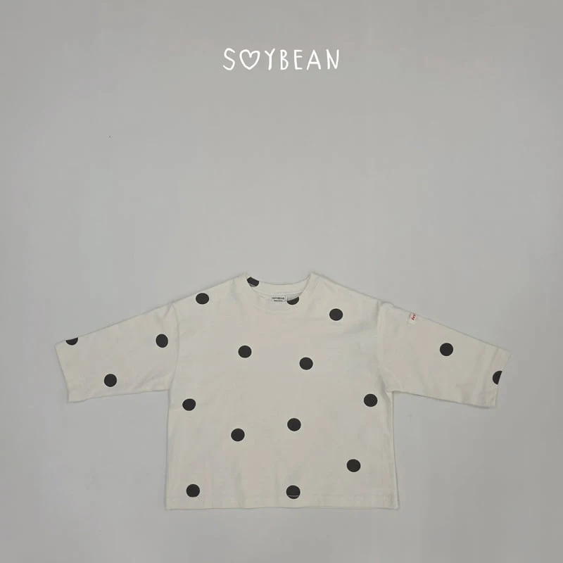 Soybean - Korean Children Fashion - #kidsstore - Dot King Boxy Tee - 12