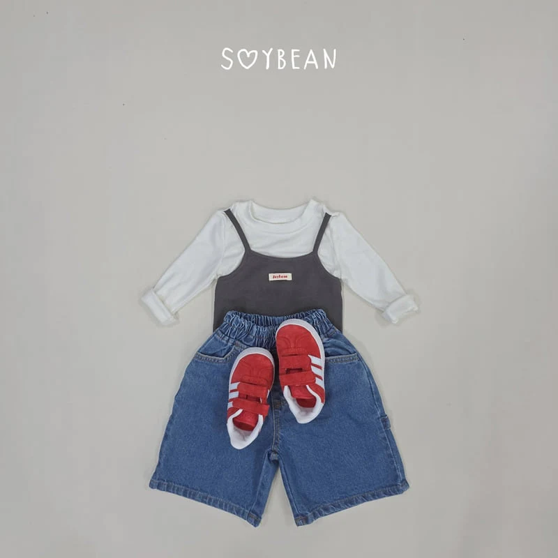 Soybean - Korean Children Fashion - #kidsstore - Denim Bermuda Pants - 6