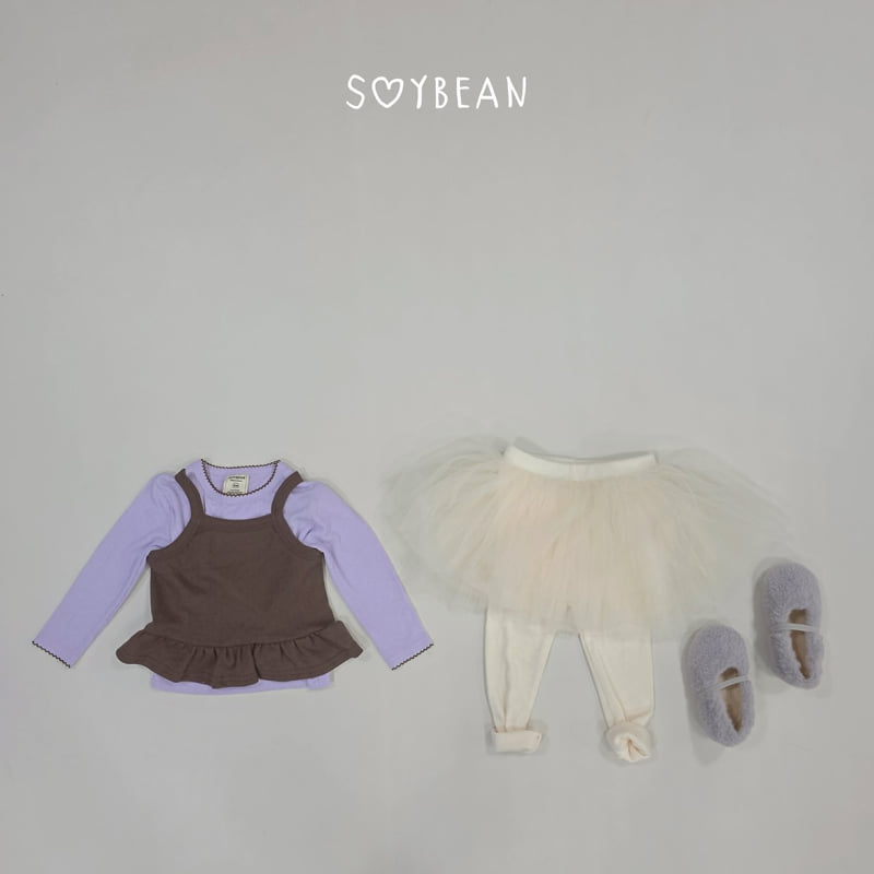 Soybean - Korean Children Fashion - #kidsshorts - Frill Layered Sleeveless - 4