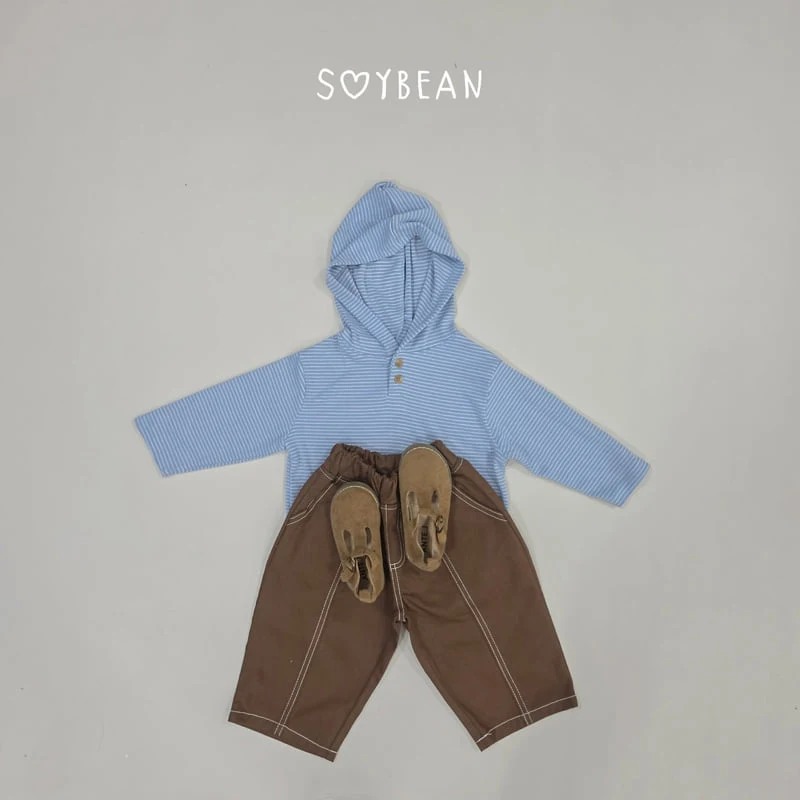 Soybean - Korean Children Fashion - #kidzfashiontrend - Collar Barrel Pants - 7