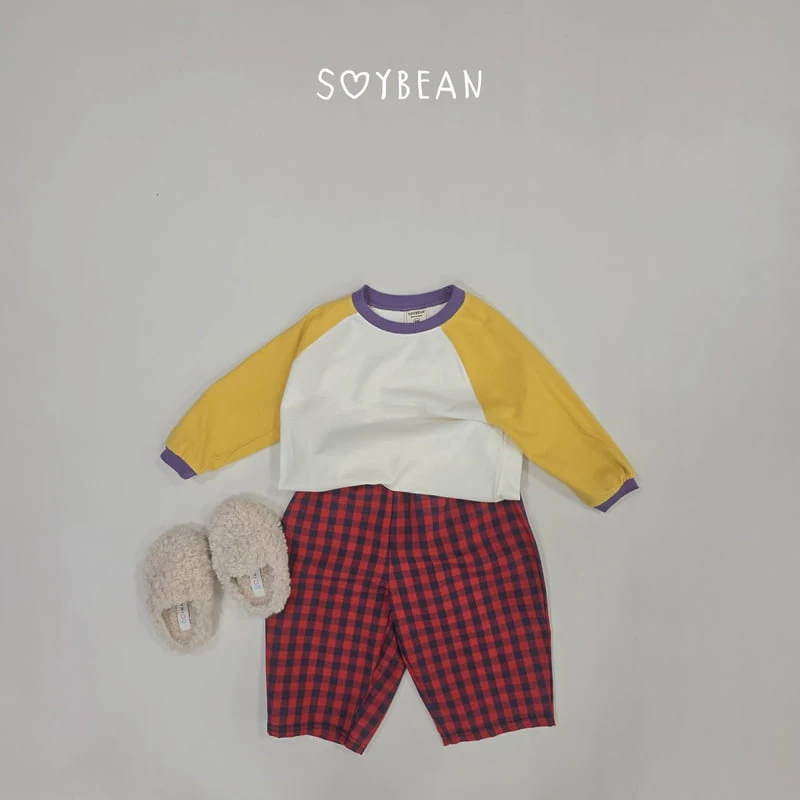 Soybean - Korean Children Fashion - #kidzfashiontrend - Color Raglan Tee - 6