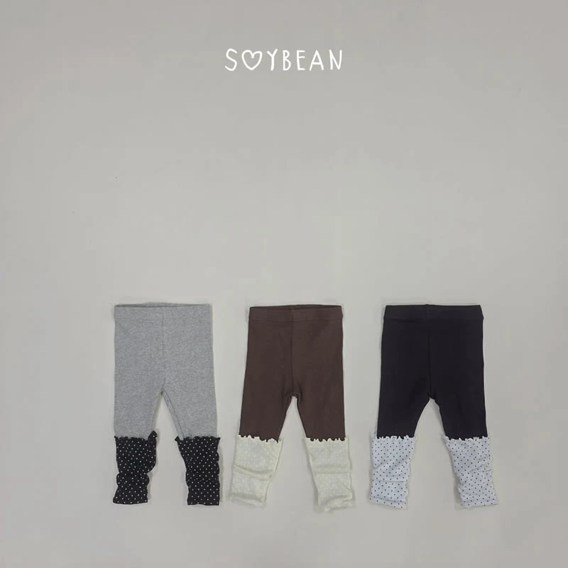 Soybean - Korean Children Fashion - #kidzfashiontrend - Dot Leg Warmer Leggings