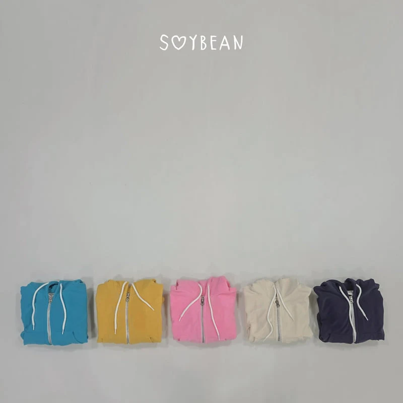 Soybean - Korean Children Fashion - #kidzfashiontrend - Soft Hooded Zip-Up - 9