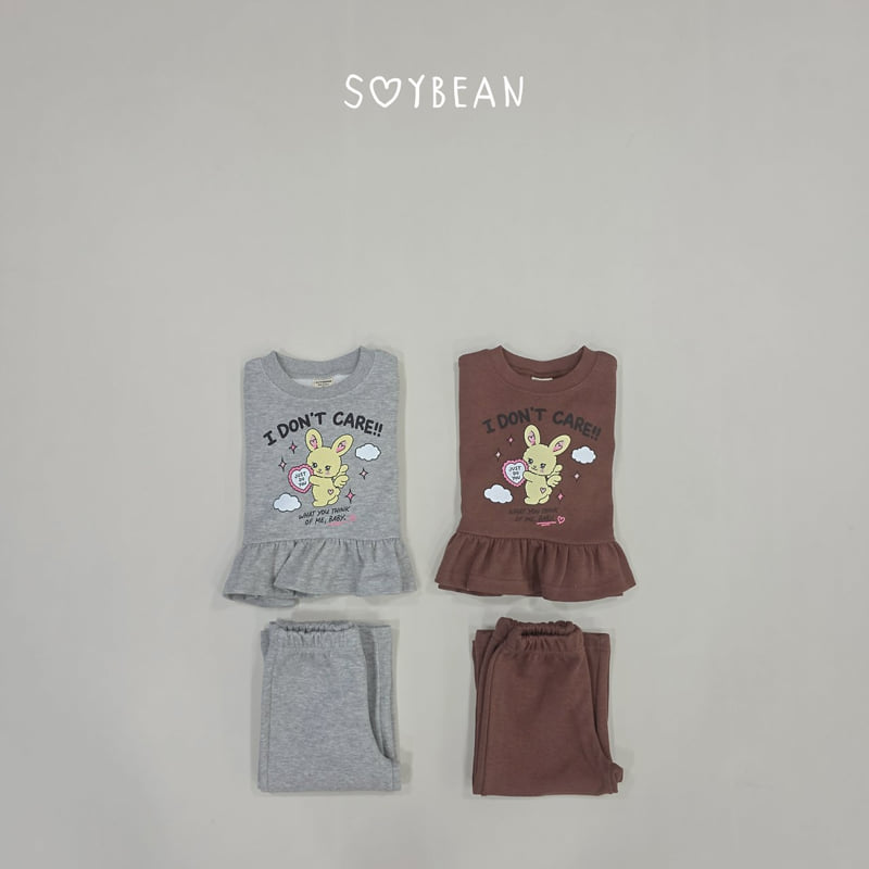 Soybean - Korean Children Fashion - #kidzfashiontrend - Bunny Frill Wide Top and Bottom Set - 7