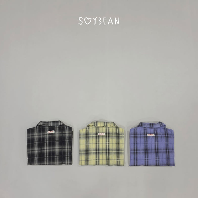 Soybean - Korean Children Fashion - #kidzfashiontrend - Plaid Boxy Shirt - 9