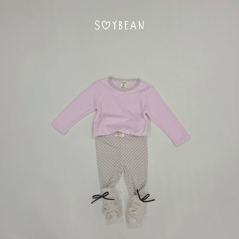 Soybean - Korean Children Fashion - #kidzfashiontrend - Heart-Flutter Dot Loungewear - 6