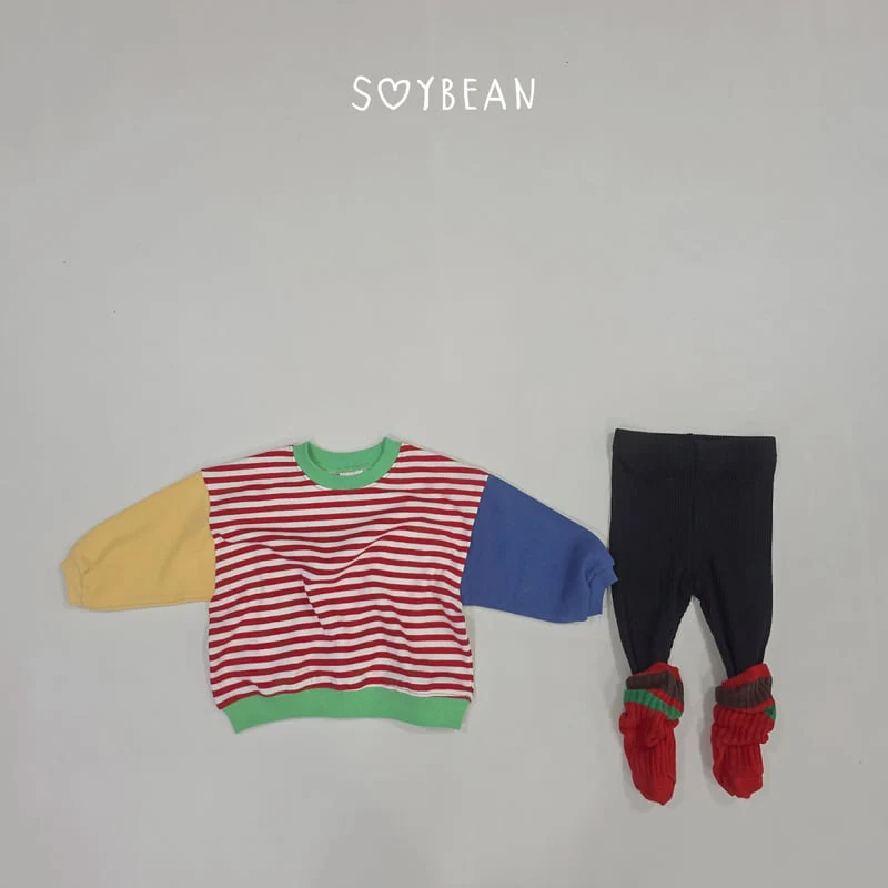 Soybean - Korean Children Fashion - #kidzfashiontrend - Striped Crayon Sweatshirt - 10