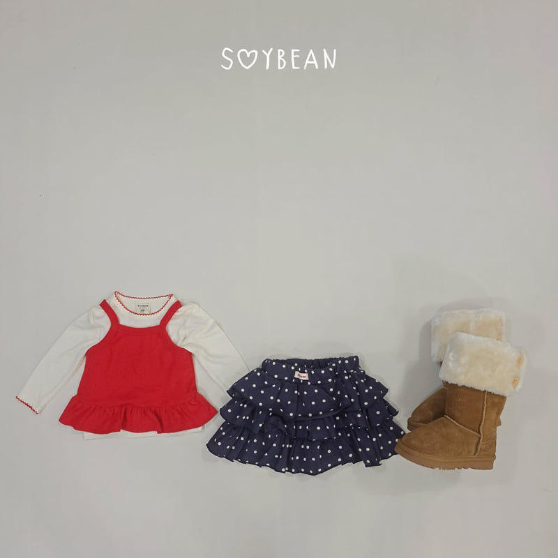 Soybean - Korean Children Fashion - #kidzfashiontrend - Frill Layered Sleeveless - 5