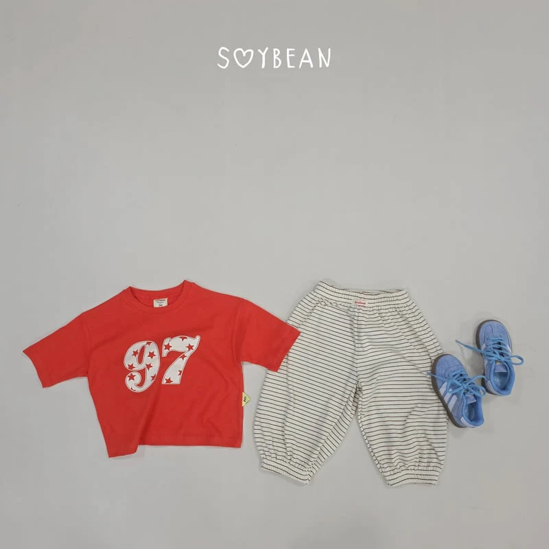 Soybean - Korean Children Fashion - #littlefashionista - Striped Balloon Jogger Pants - 12