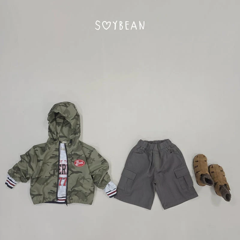 Soybean - Korean Children Fashion - #littlefashionista - Camo Hooded Windbreaker - 10