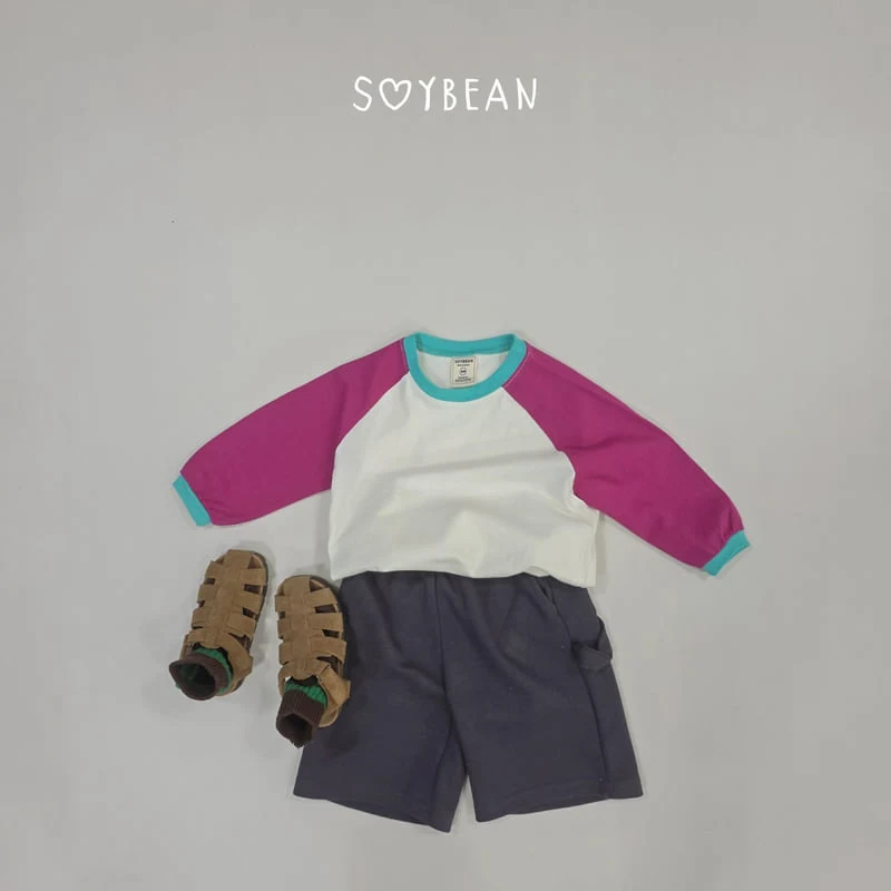 Soybean - Korean Children Fashion - #littlefashionista - Color Raglan Tee - 8