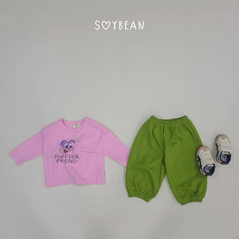 Soybean - Korean Children Fashion - #littlefashionista - Bunny French Top and Bottom Set - 12
