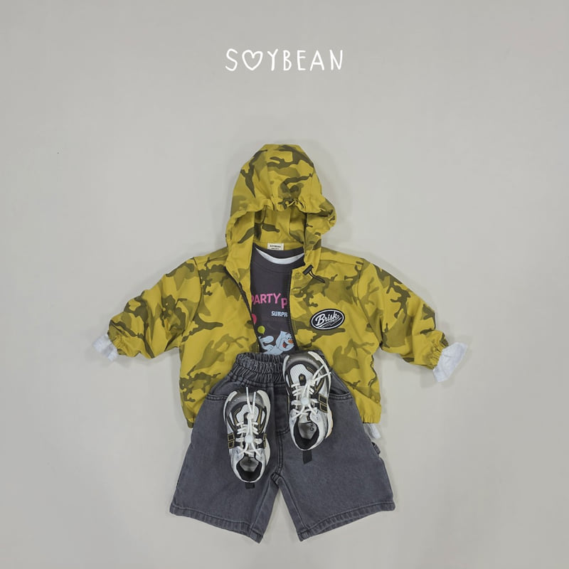 Soybean - Korean Children Fashion - #littlefashionista - Denim Bermuda Pants - 9