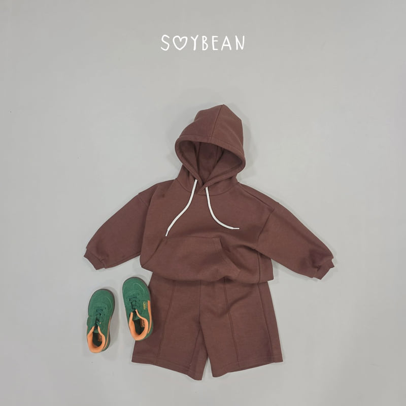 Soybean - Korean Children Fashion - #littlefashionista - Hooded Bermuda Top and Bottom Set - 8