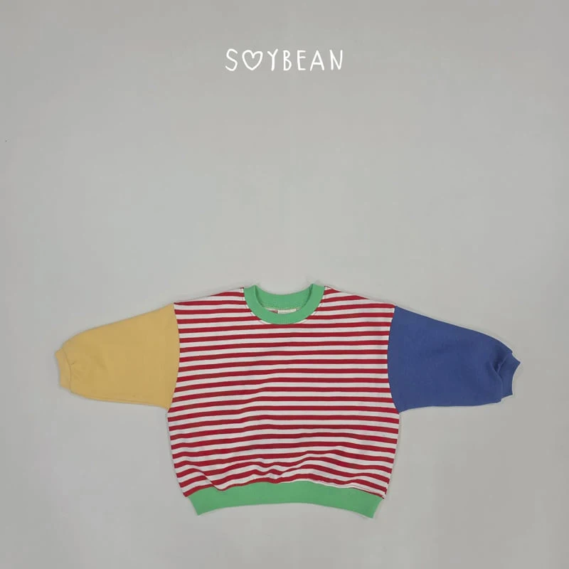 Soybean - Korean Children Fashion - #littlefashionista - Striped Crayon Sweatshirt - 12