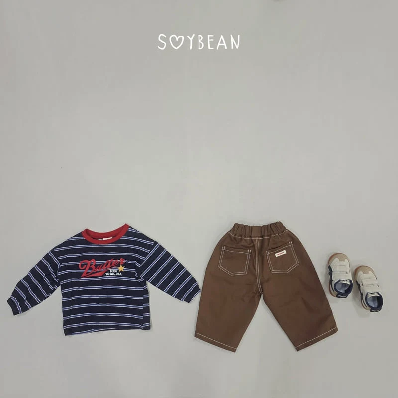 Soybean - Korean Children Fashion - #magicofchildhood - Collar Barrel Pants - 10