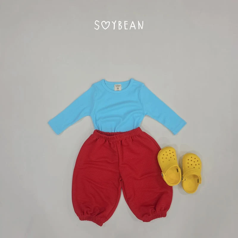 Soybean - Korean Children Fashion - #magicofchildhood - Kkoma Collar Top and Bottom Set - 3