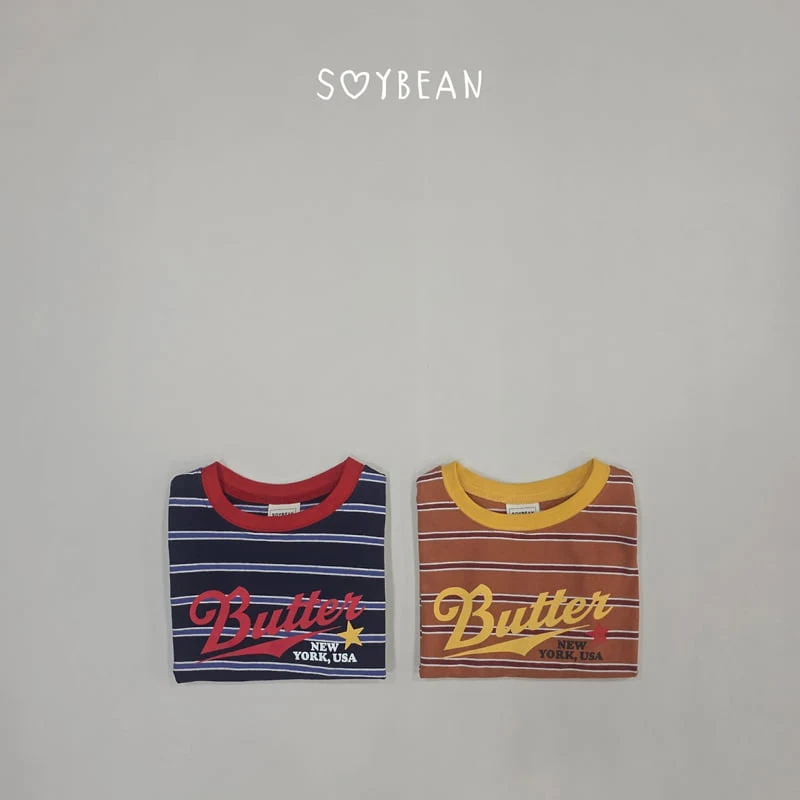 Soybean - Korean Children Fashion - #magicofchildhood - Button Striped Tee - 11