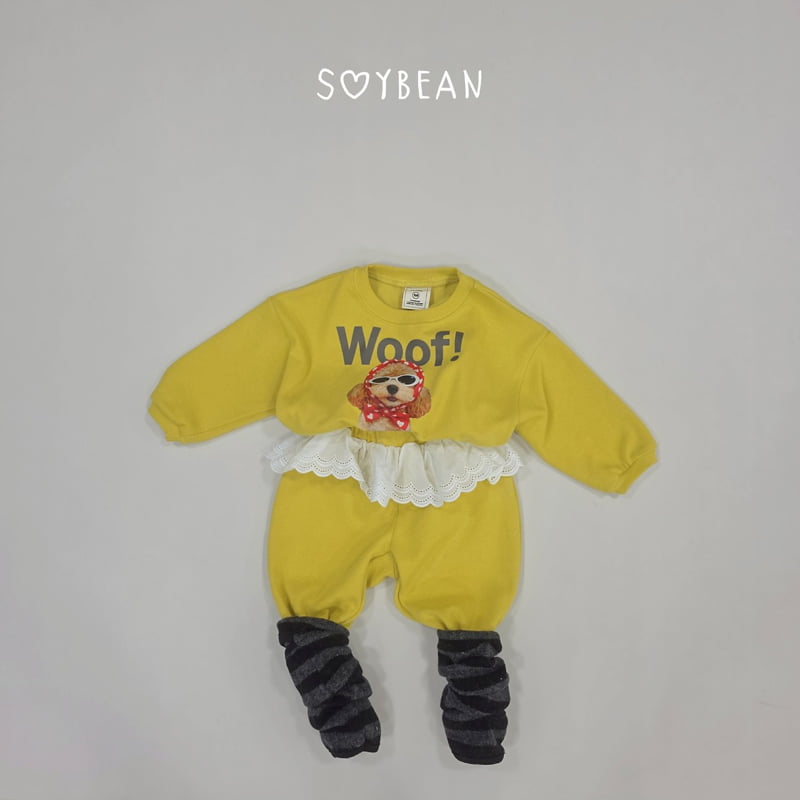 Soybean - Korean Children Fashion - #minifashionista - Mong Mong Frill Top and Bottom Set - 3