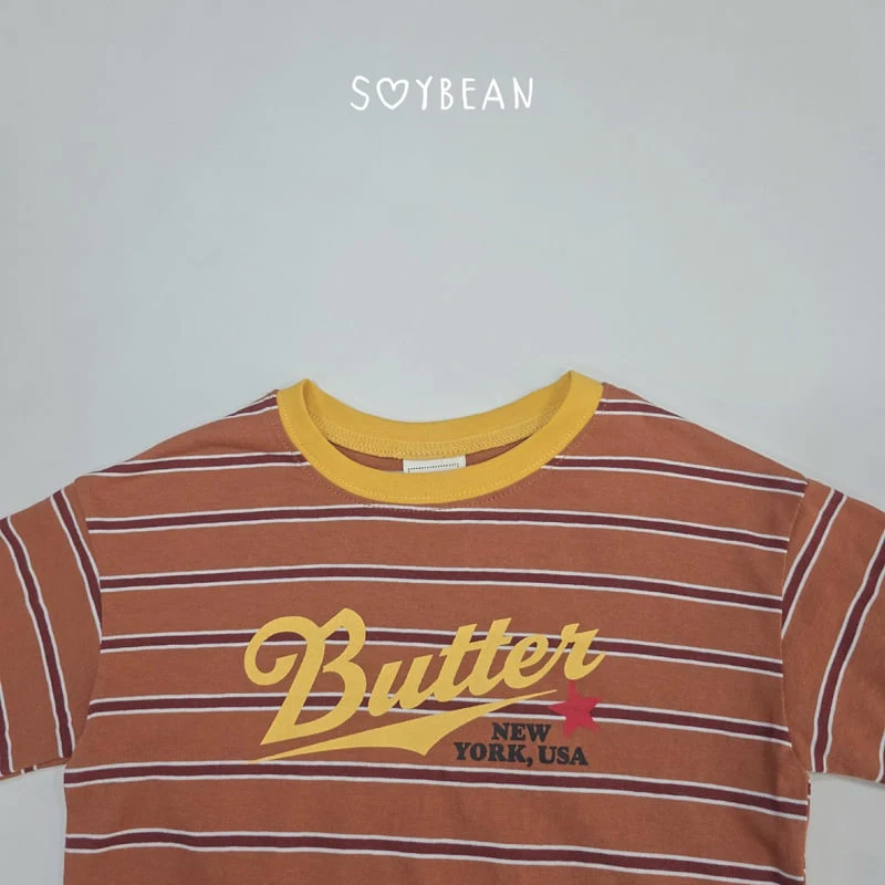 Soybean - Korean Children Fashion - #minifashionista - Button Striped Tee - 12