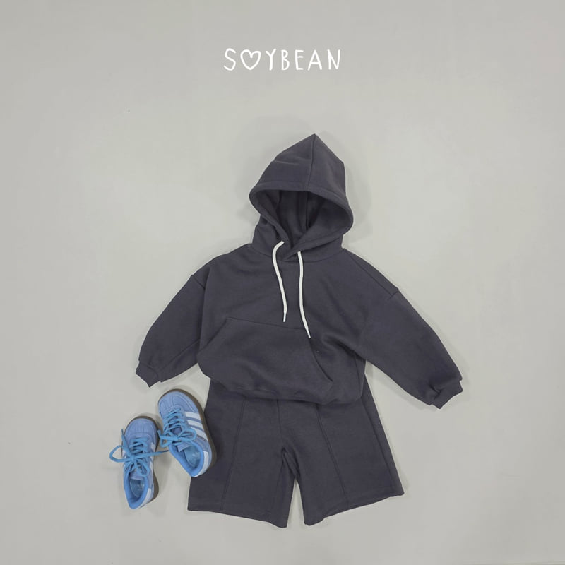 Soybean - Korean Children Fashion - #minifashionista - Hooded Bermuda Top and Bottom Set - 10