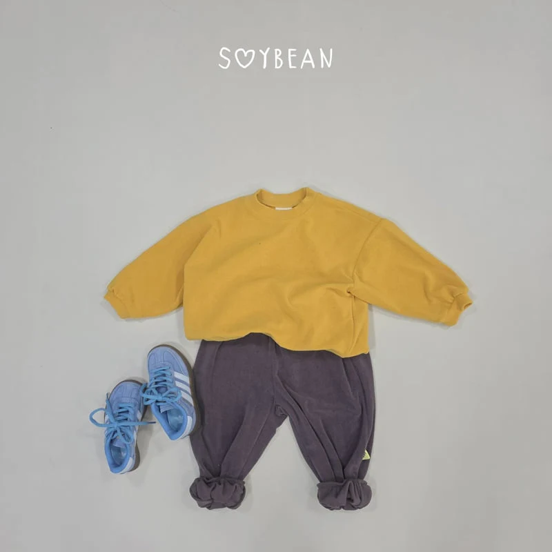 Soybean - Korean Children Fashion - #minifashionista - Soft Color Block Top and Bottom Set - 4
