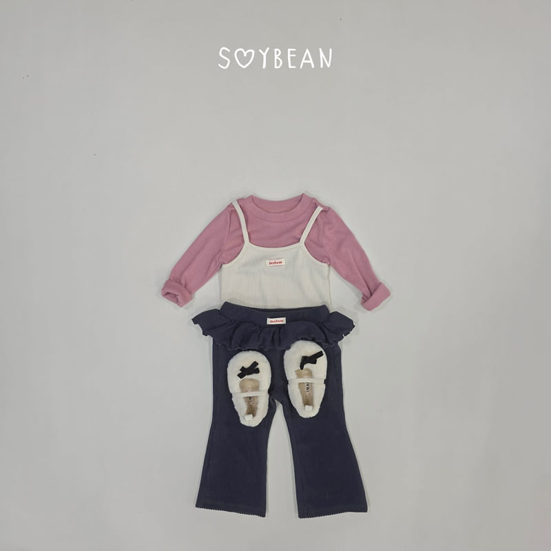 Soybean - Korean Children Fashion - #prettylittlegirls - Two-in-One Layered Tee - 6