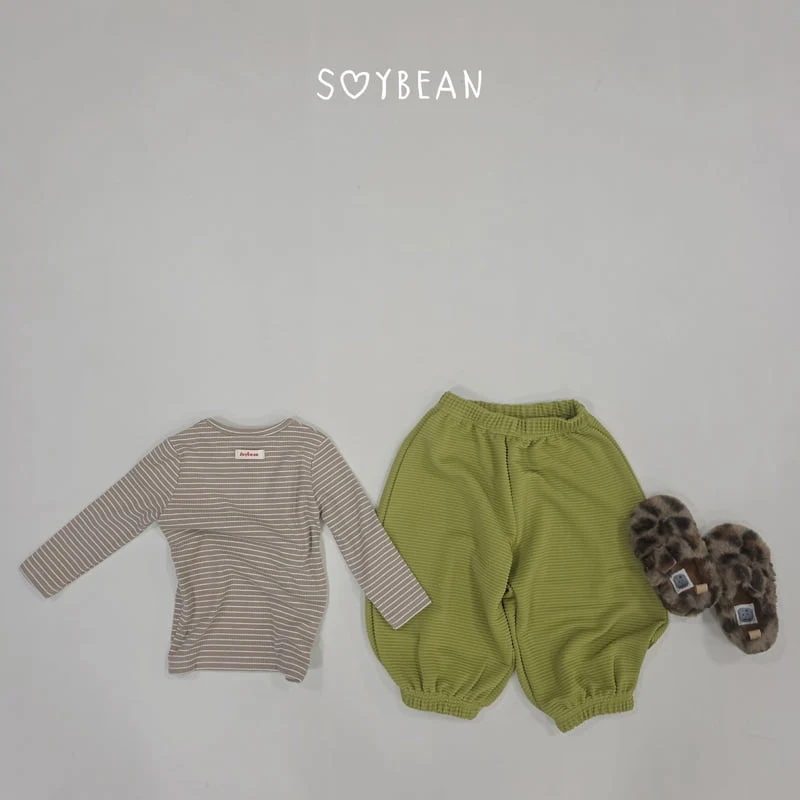 Soybean - Korean Children Fashion - #prettylittlegirls - Jam Striped Top and Bottom Set - 7