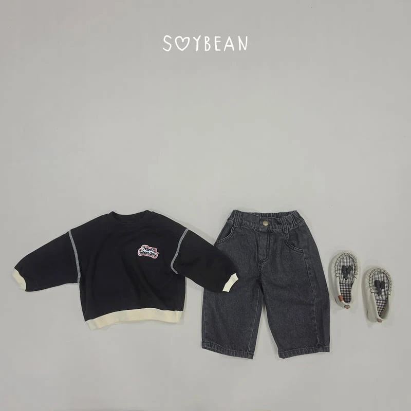 Soybean - Korean Children Fashion - #prettylittlegirls - Good Day Color Block Sweatshirt - 12