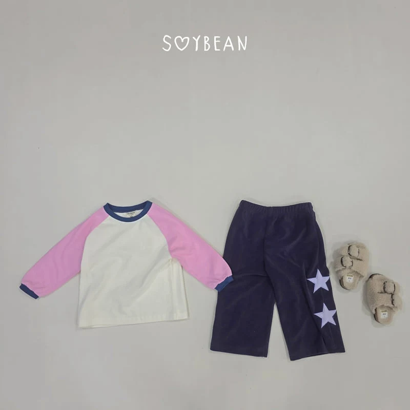 Soybean - Korean Children Fashion - #todddlerfashion - Color Raglan Tee - 12