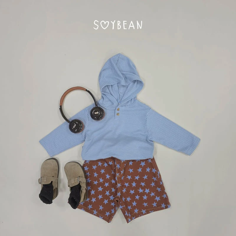 Soybean - Korean Children Fashion - #todddlerfashion - Striped Button Hoodie - 4