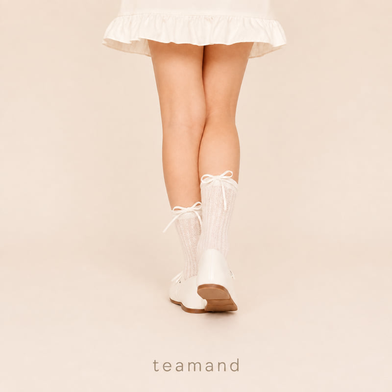 Teamand - Korean Children Fashion - #Kfashion4kids - Rena Ribbon Sock Set - 7